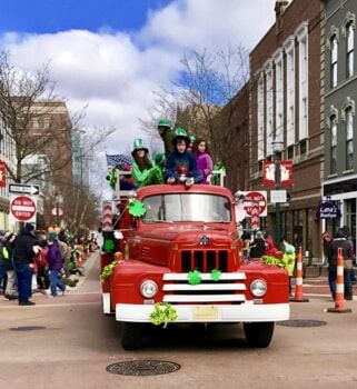 Red Truck in Parade